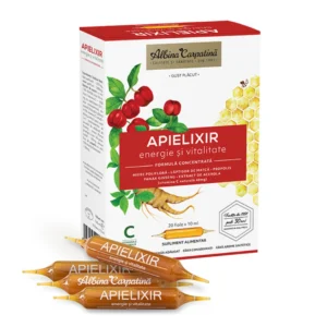 Apielixir Energie si Vitalitate fiole 20 fiole x10ml Albina Carpatina