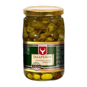 Ardei iute Jalapenos felii in saramura 370g Doyal