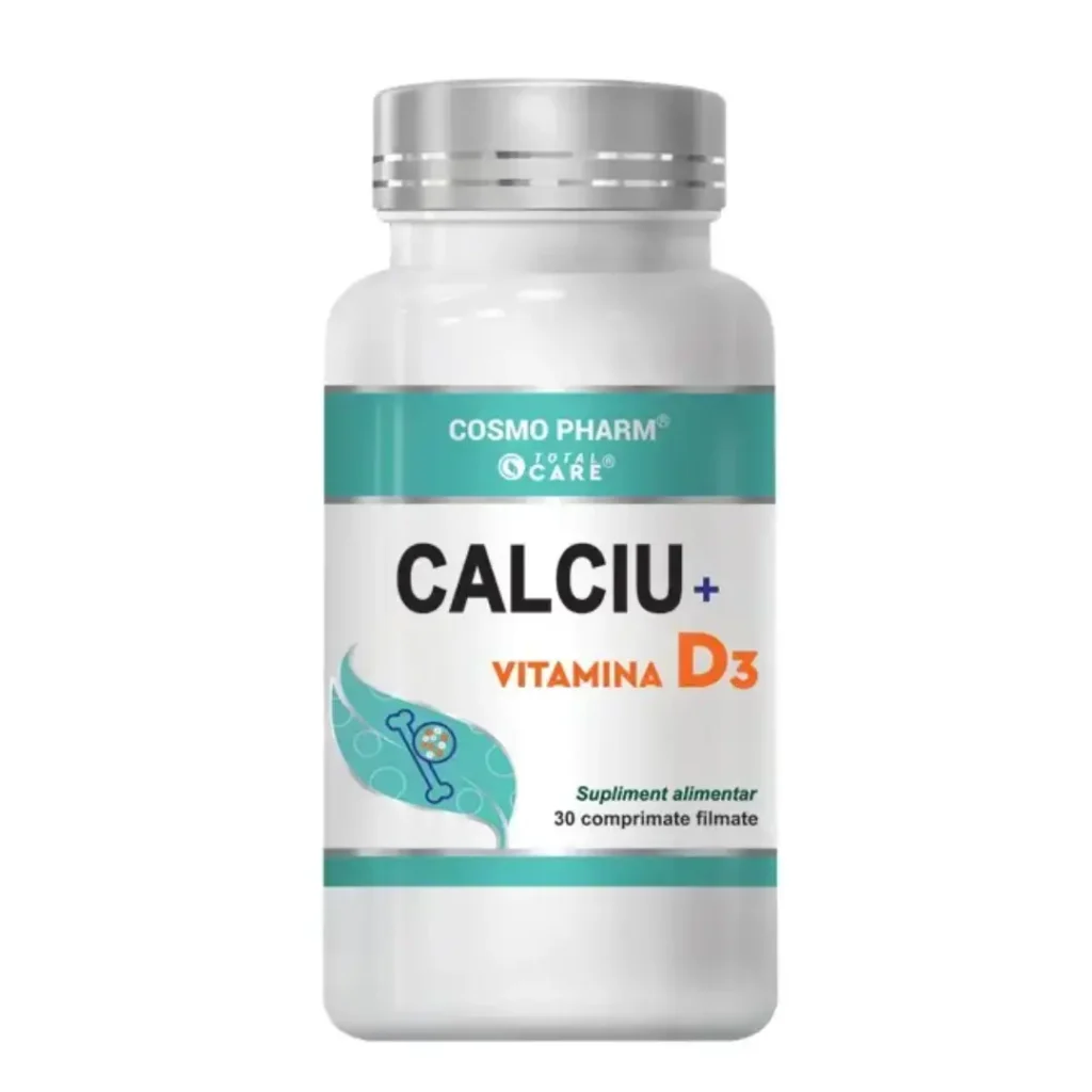 Calciu + Vitamina D3 30 cp Cosmo Pharm