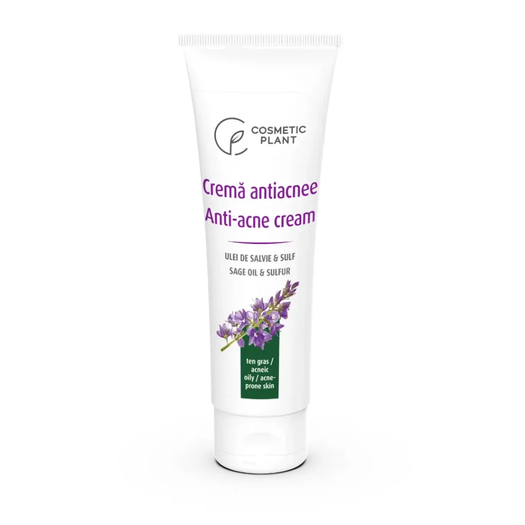 Crema antiacnee cu ulei de salvie si sulf 50 ml Cosmetic Plant