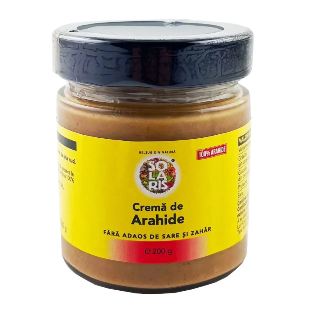 Crema de arahide naturala 200g Solaris