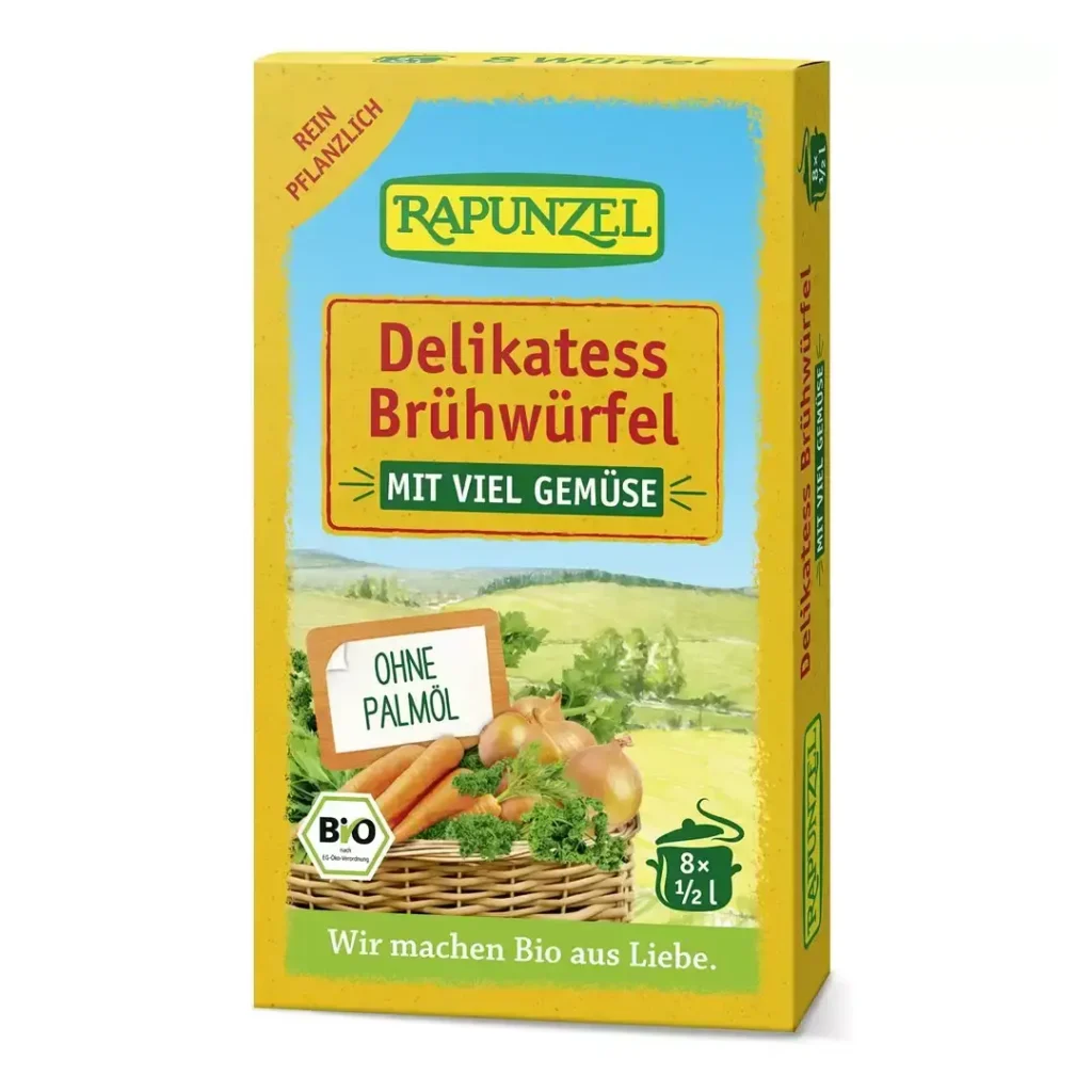Cuburi de supa de legume delikatess 8buc Bio 80g Rapunzel