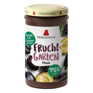 Gem de prune indulcit cu nectar de agave BIO 225g Zwergenwiese