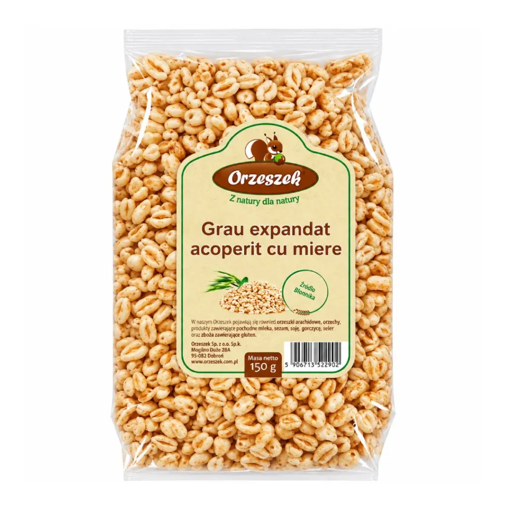 Grau expandat acoperit cu miere 150g Orzeszek