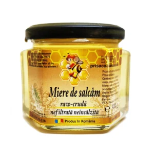 Miere cruda nefiltrata de salcam 500g Prisaca Barnova