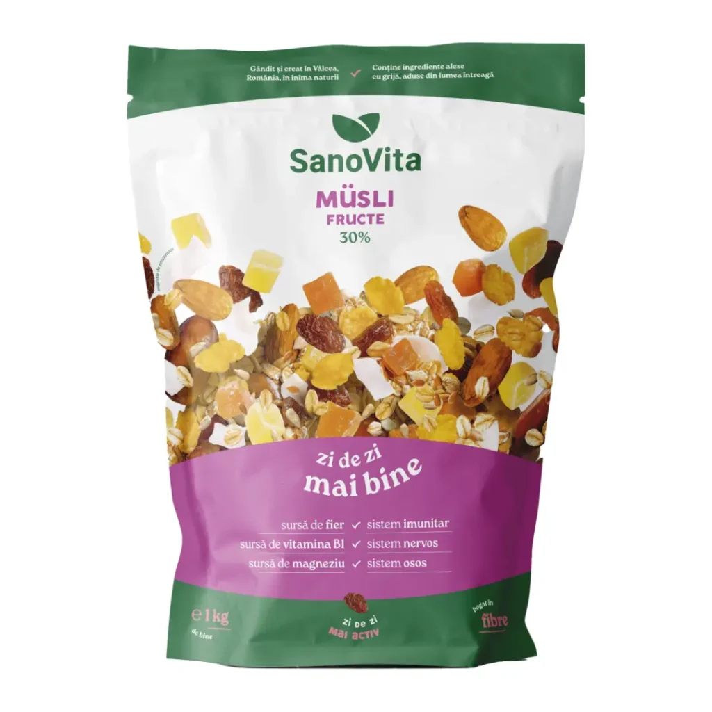 Musli cu fructe 1 kg Sanovita