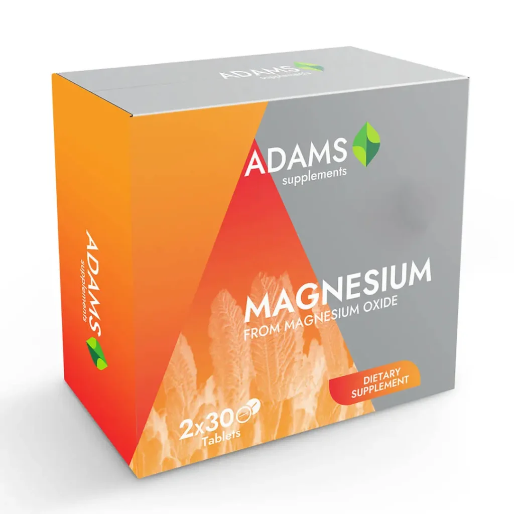 Magneziu 375mg 60 tb Adams Vision