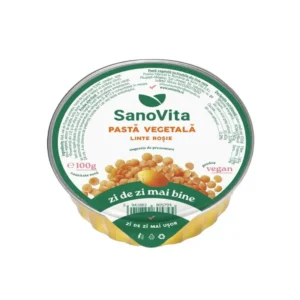 Pasta vegetala cu linte rosie 100g Sanovita