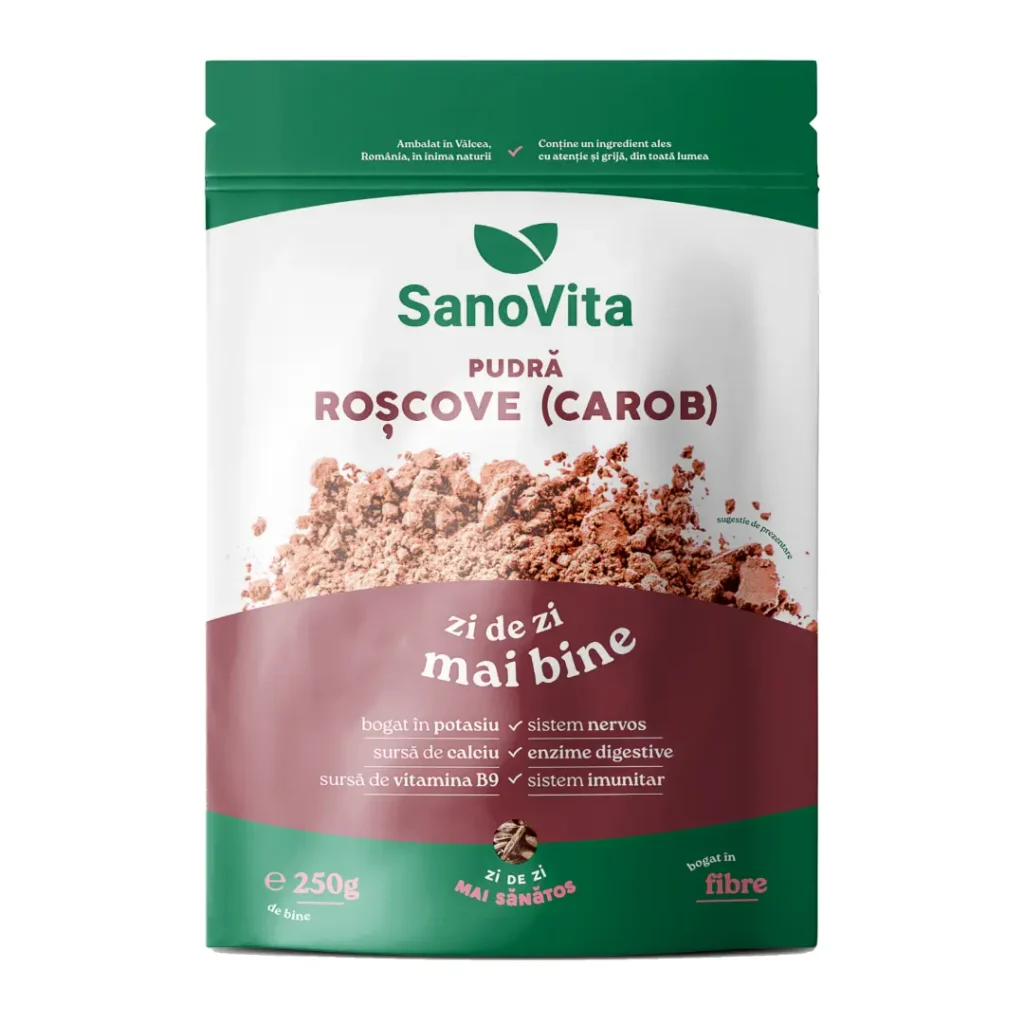 Pudra de roscove (carob) 250g Sanovita