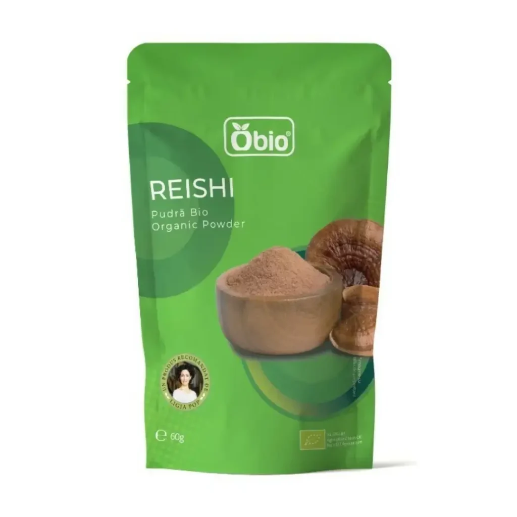 Reishi pulbere BIO 60g Obio