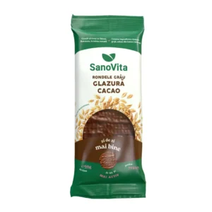 Rondele de grau cu glazura de cacao VEGAN 66g Sanovita