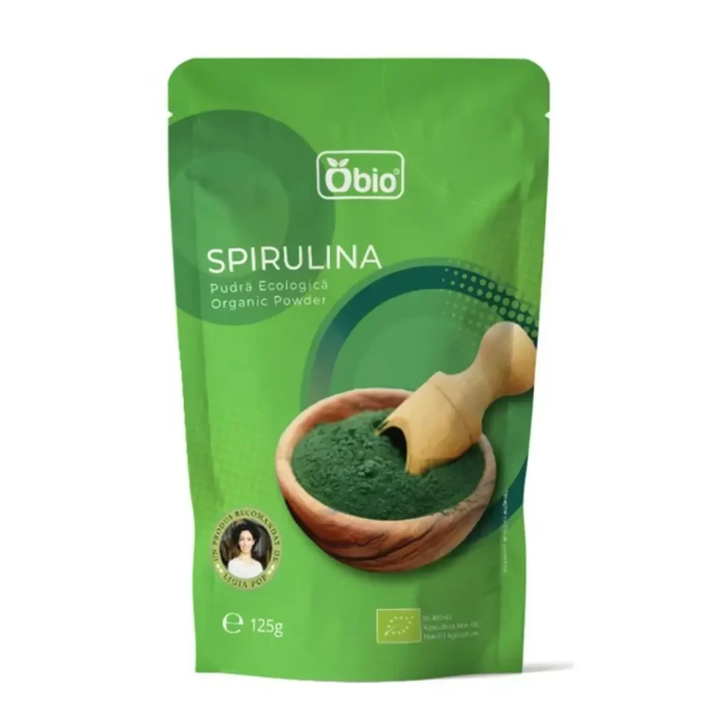 Spirulina pulbere BIO 125g Obio