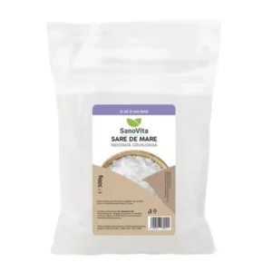 Sare de mare grunjoasa neiodata 500g Sanovita