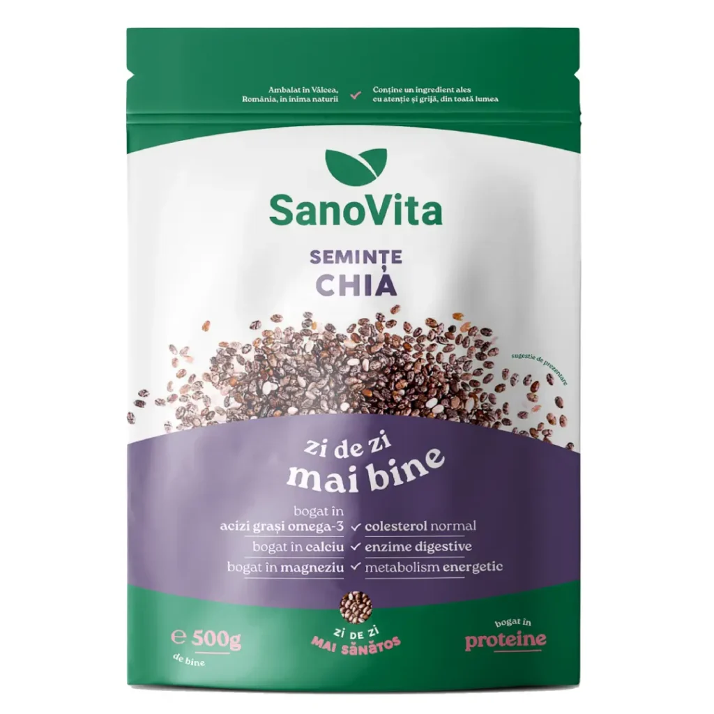 Seminte chia 500g Sanovita