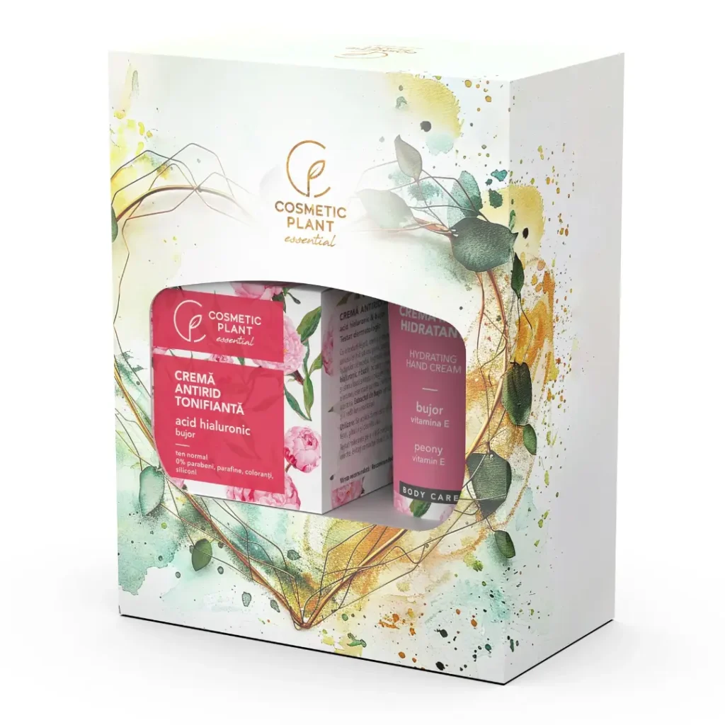 Set cadou Essential crema antirid tonifianta 50 ml si crema de maini 100ml Cosmetic Plant