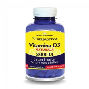 Vitamina D3 3000UI 120 cp Herbagetica