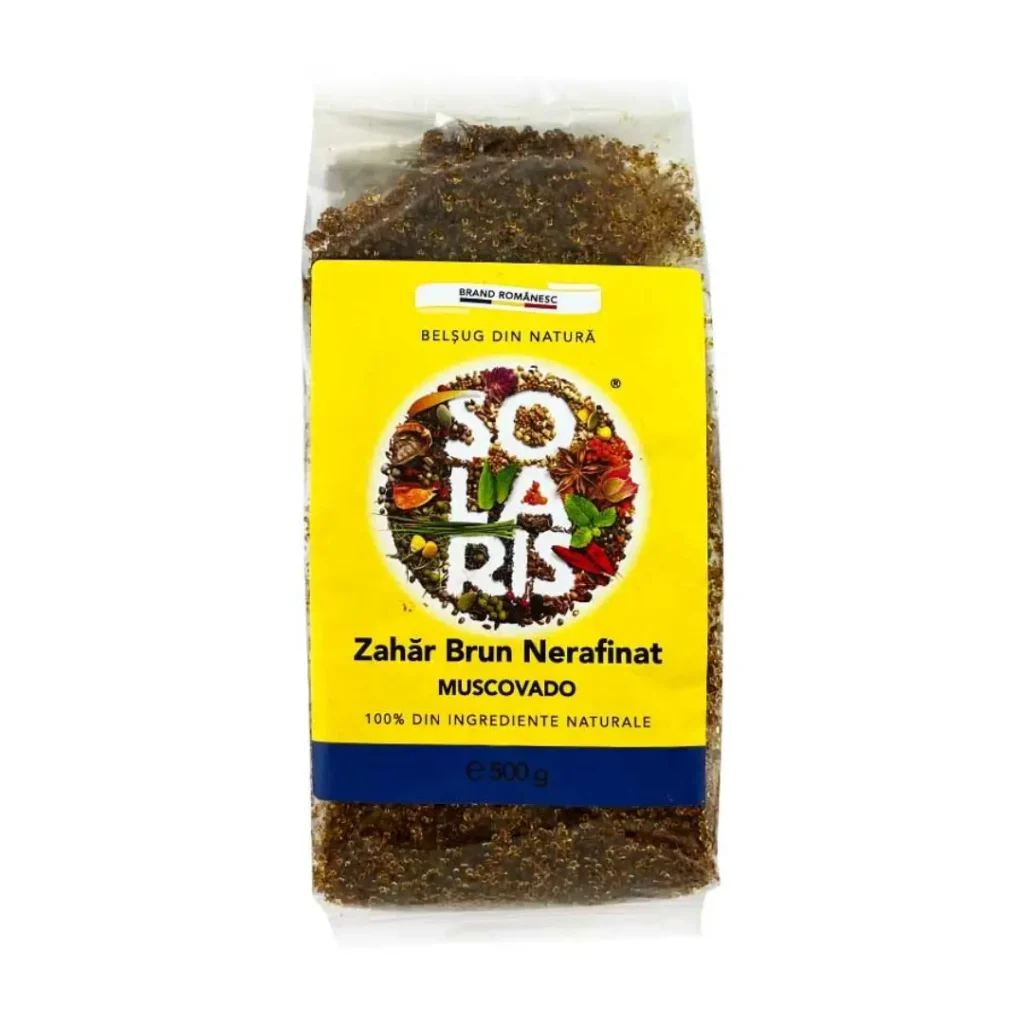 Zahar brun nerafinat muscovado 500g Solaris