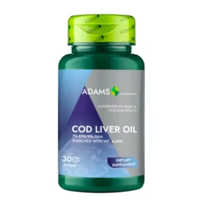 Cod Liver Oil - Ulei din ficat de cod 1000 mg 30 cp Adams Vision