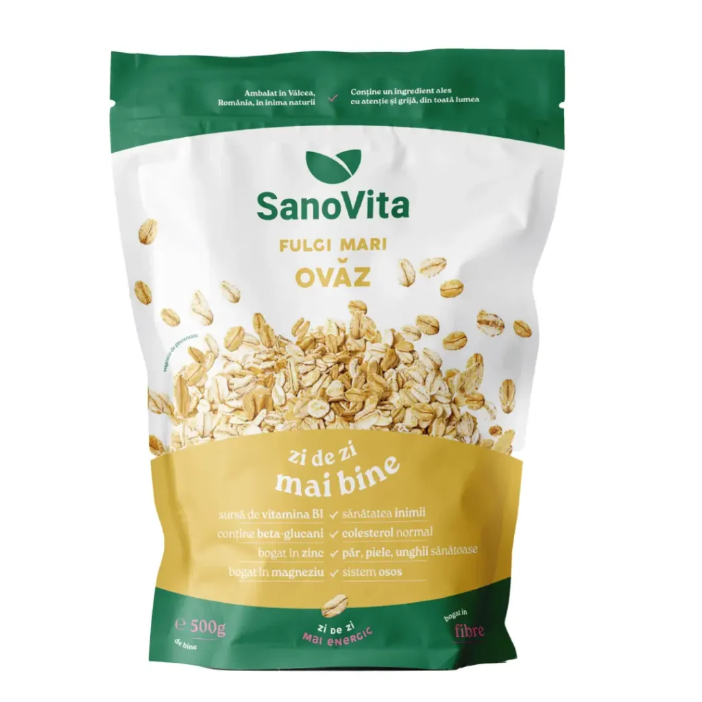 Fulgi de ovaz mari 500g Sanovita