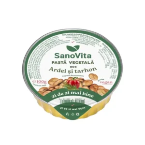 Pasta vegetala din Bob cu ardei si tarhon 100g Sanovita