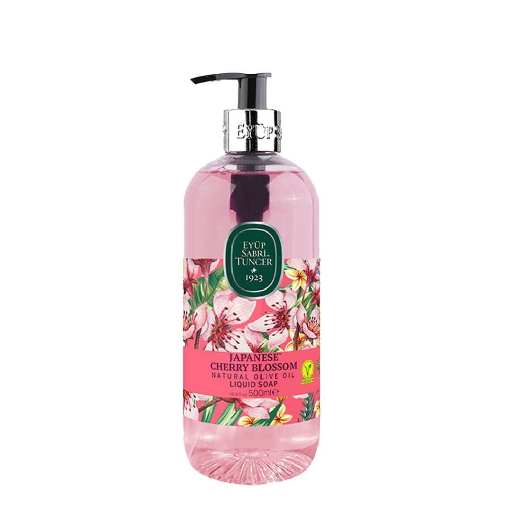 Sapun lichid Japanesse Cherry Blossom cu ulei de masline natural 500ml Eyup Sabri Tuncer