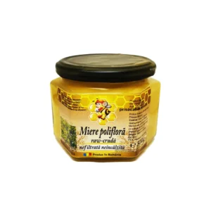 Miere cruda nefiltrata poliflora 500g Prisaca Barnova
