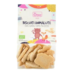 Biscuiti animalute din grau spelta Bio 100g Obio