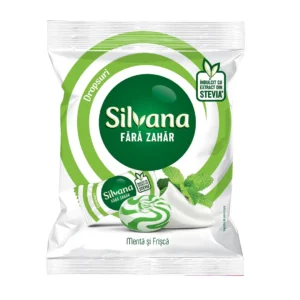 Bomboane cu menta si frisca fara zahar 60g Silvana