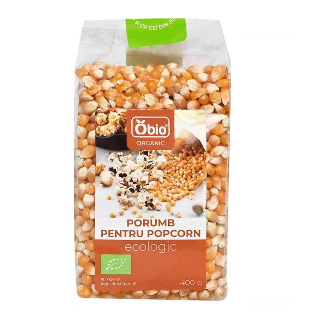 Porumb pentru popcorn Bio 400g Obio