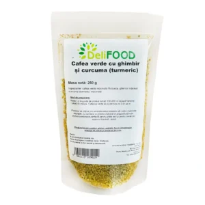 Cafea verde macinata cu ghimbir si turmeric 250 g DeliFOOD