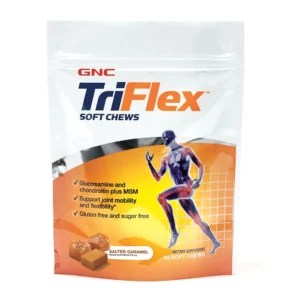 TriFlex soft chews cu aroma de caramel sarat 60 caramele GNC