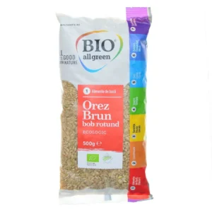 ECO Orez brun integral - bob rotund 500g BIO All Green