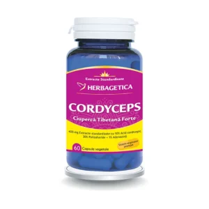 Cordyceps Ciuperca Tibetana Forte 60 cp Herbagetica