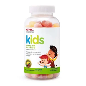 Kids Gummy DHA, Acizi Grasi Omega-3 pentru Copii 2-12 Ani 120 Jeleuri GNC