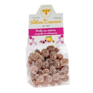 Perle cu miere, propolis si echinacea 100g Albina Carpatina