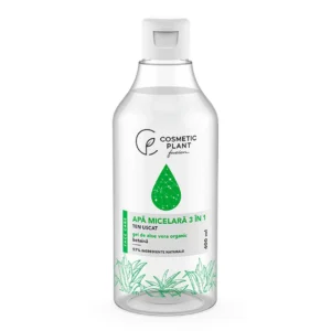 Apa micelara 3 în 1 cu gel de aloe vera organic si betaina 400ml Cosmetic Plant
