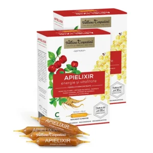 Apielixir Energie si Vitalitate fiole 10+20 fiole x10ml Albina Carpatina
