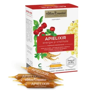 Apielixir Energie si Vitalitate fiole 10x10ml Albina Carpatina