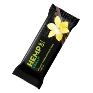 Baton cu seminte de canepa si vanilie cu susan negru Eco 48g Canah