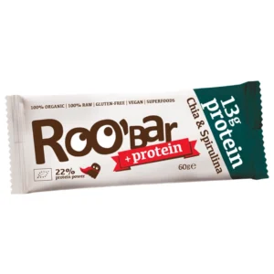Baton proteic cu chia si spirulina RAW BIO 60 g ROOBAR