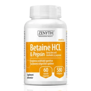 Betaina HCL si Pepsina 580 mg 60 cp  Zenyth