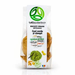 Biscuiti cu ceai verde si canepa Fara zahar 120g LaBiscuiterie