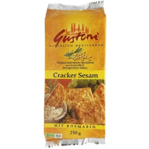 Biscuiti crocanti cu susan si rozmarin BIO 250g Gustoni