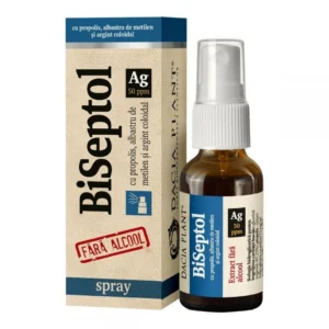 BiSeptol Spray cu propolis, albastru de metilen si argint coloidal 20ml Dacia Plant