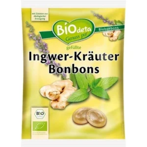 Bomboane cu ghimbir BIO 75g Biodeta