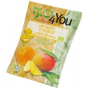 Bomboane cu mango si portocala BIO Fara Gluten 75g Bio4You
