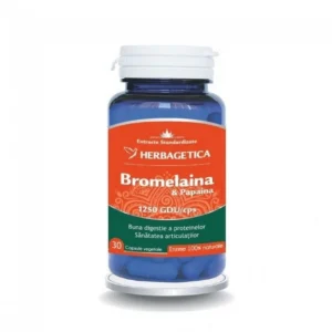 Bromelaina si Papaina 30 cp Herbagetica