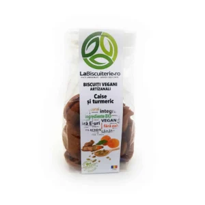 Biscuiti vegani cu caise si turmeric Fara Zahar 120g LaBiscuiterie