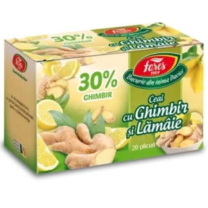 Ceai cu 30% ghimbir si lamaie 20 pl Fares