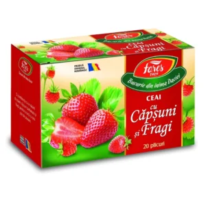 Ceai cu capsuni si fragi 20 plicuri Fares